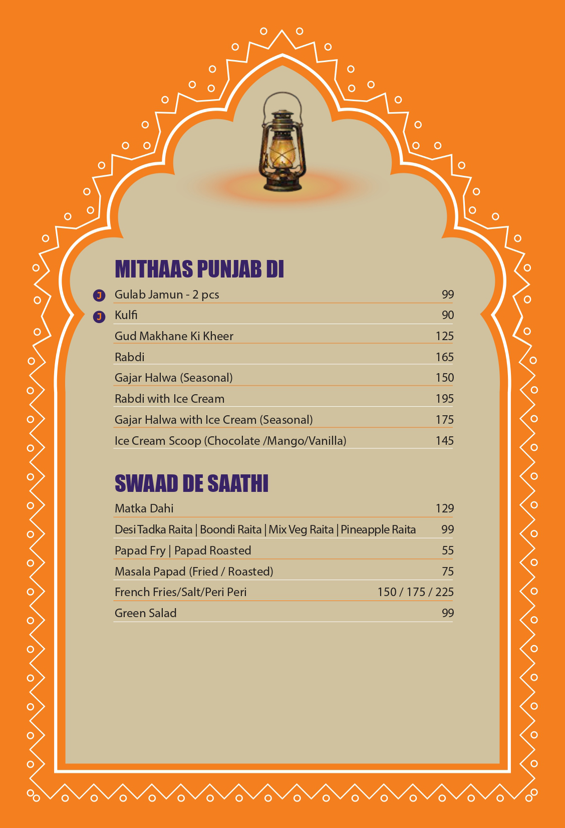 menus